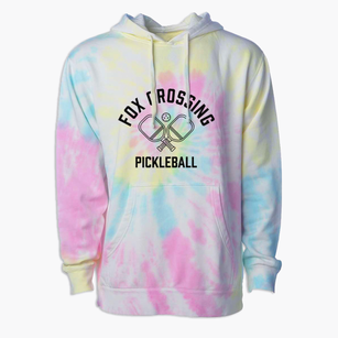 Fox Crossing Wisconsin Pickleball Premium Tie-Dye Hoodie