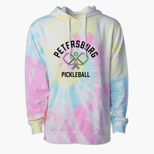 Petersburg North Carolina Pickleball Premium Tie-Dye Hoodie