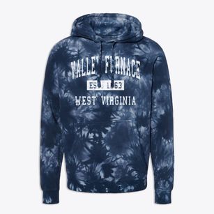 Valley Furnace West Virginia Classic Established Premium Tie-Dye Hoodie