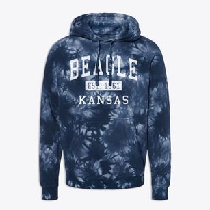 Beagle Kansas Classic Established Premium Tie-Dye Hoodie
