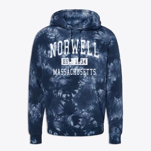 Norwell Massachusetts Classic Established Premium Tie-Dye Hoodie