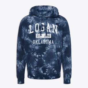 Logan Oklahoma Classic Established Premium Tie-Dye Hoodie