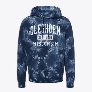 Cleghorn Wisconsin Classic Established Premium Tie-Dye Hoodie