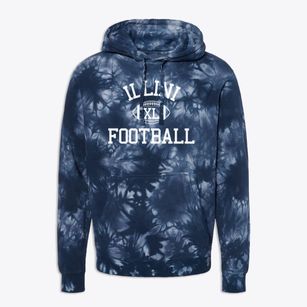 Illini Central Grade School Classic Football Premium Tie-Dye Hoodie