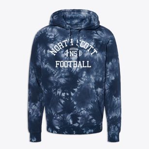 North Scott Junior High School Classic Football Premium Tie-Dye Hoodie