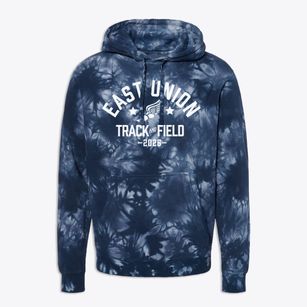 East Union High School Track and Field Premium Tie-Dye Hoodie