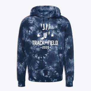 U N International School Track and Field Premium Tie-Dye Hoodie