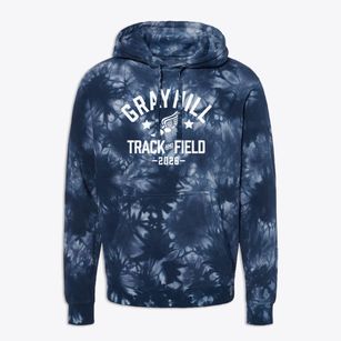 Grayhill Elementary School Track and Field Premium Tie-Dye Hoodie