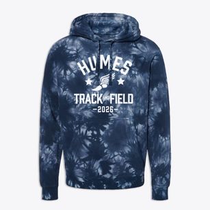 Humes Middle School Track and Field Premium Tie-Dye Hoodie