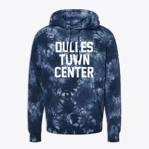 Dulles Town Center Virginia Classic Block Premium Tie-Dye Hoodie