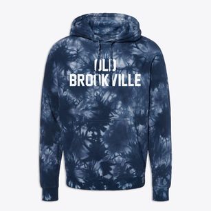 Old Brookville New York Classic Block Premium Tie-Dye Hoodie
