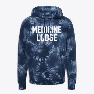 Medicine Lodge Kansas Classic Block Premium Tie-Dye Hoodie