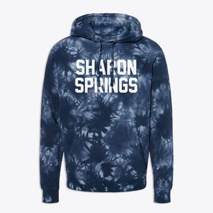 Sharon Springs New York Classic Block Premium Tie-Dye Hoodie