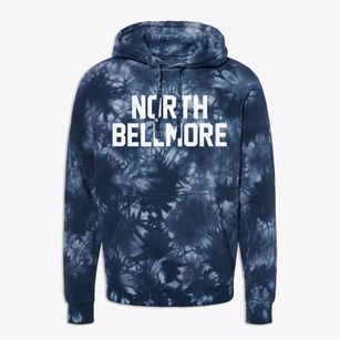 North Bellmore New York Classic Block Premium Tie-Dye Hoodie
