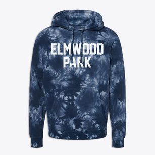 Elmwood Park Wisconsin Classic Block Premium Tie-Dye Hoodie