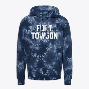 Fort Towson Oklahoma Classic Block Premium Tie-Dye Hoodie