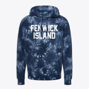 Fenwick Island Delaware Classic Block Premium Tie-Dye Hoodie