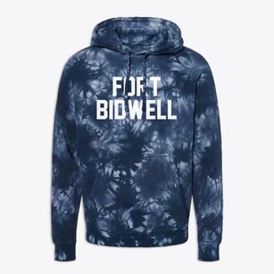 Fort Bidwell California Classic Block Premium Tie-Dye Hoodie