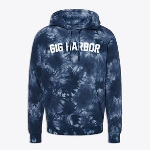Gig Harbor Washington Classic Curve Premium Tie-Dye Hoodie