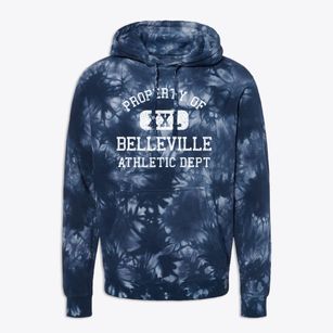 Belleville Michigan Athletic Dept Premium Tie-Dye Hoodie