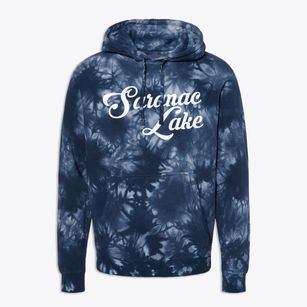 Saranac Lake New York Vintage Team Premium Tie-Dye Hoodie