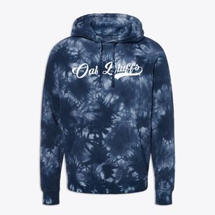 Oak Bluffs Massachusetts Vintage Team Premium Tie-Dye Hoodie