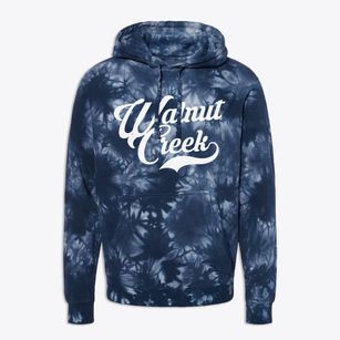 Walnut Creek North Carolina Vintage Team Premium Tie-Dye Hoodie