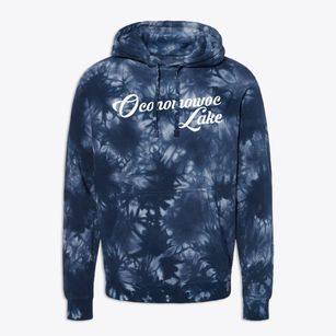 Oconomowoc Lake Wisconsin Vintage Team Premium Tie-Dye Hoodie