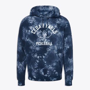 Cedar Falls North Carolina Pickleball Premium Tie-Dye Hoodie