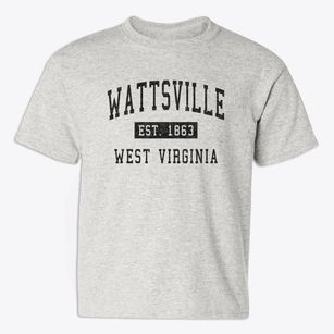 Wattsville West Virginia Classic Established Youth T-shirt