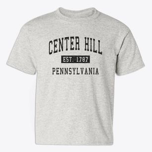 Center Hill Pennsylvania Classic Established Youth T-shirt