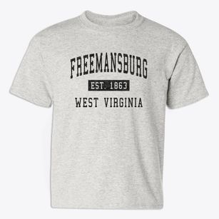 Freemansburg West Virginia Classic Established Youth T-shirt