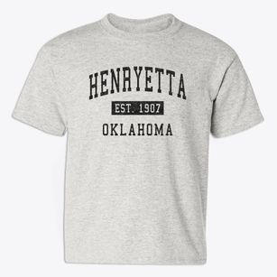 Henryetta Oklahoma Classic Established Youth T-shirt