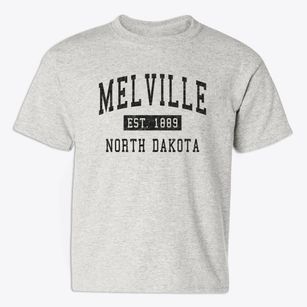 Melville North Dakota Classic Established Youth T-shirt