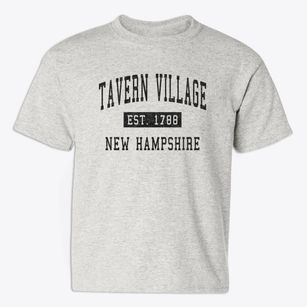 Tavern Village New Hampshire Classic Established Youth T-shirt
