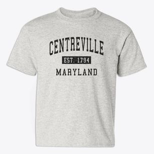 Centreville Maryland Classic Established Youth T-shirt