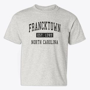 Francktown North Carolina Classic Established Youth T-shirt