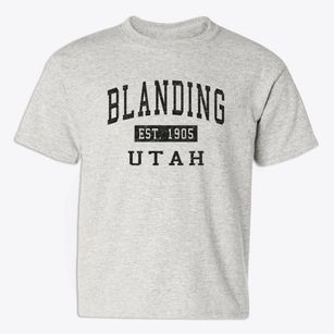Blanding Utah Classic Established Youth T-shirt