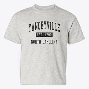 Yanceyville North Carolina Classic Established Youth T-shirt