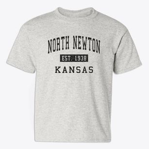 North Newton Kansas Classic Established Youth T-shirt