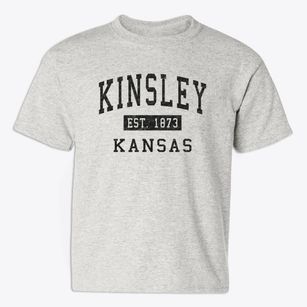 Kinsley Kansas Classic Established Youth T-shirt