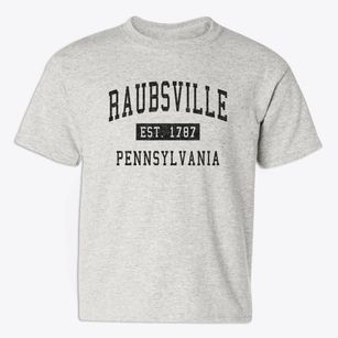 Raubsville Pennsylvania Classic Established Youth T-shirt