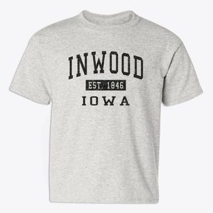 Inwood Iowa Classic Established Youth T-shirt