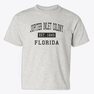 Jupiter Inlet Colony Florida Classic Established Youth T-shirt