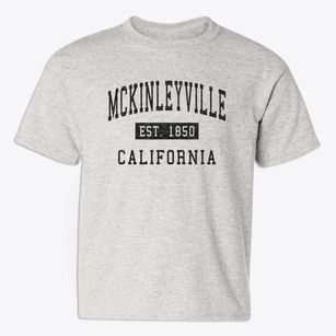 Mckinleyville California Classic Established Youth T-shirt