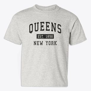 Queens New York Classic Established Youth T-shirt