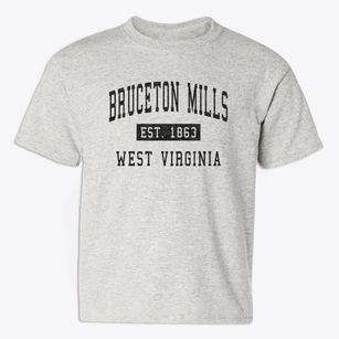 Bruceton Mills West Virginia Classic Established Youth T-shirt
