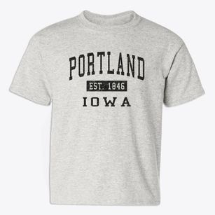 Portland Iowa Classic Established Youth T-shirt