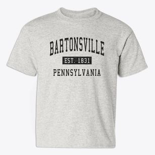 Bartonsville Pennsylvania Classic Established Youth T-shirt