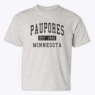 Paupores Minnesota Classic Established Youth T-shirt